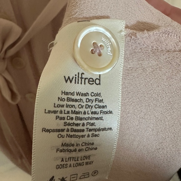 💖 ARITZIA x WILFRED - EUC Button Down Shirt Dress in Pink - Picture 4 of 5